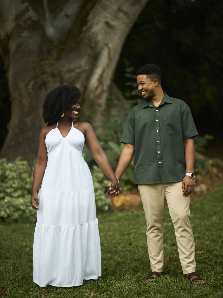 Afua & Toby walking